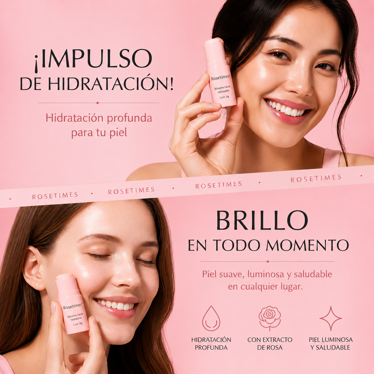 Bálsamo Facial Hidratante Antiarrugas
