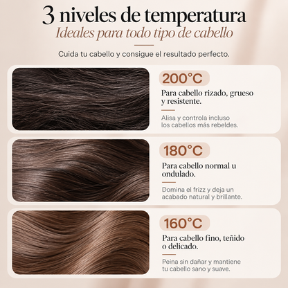 Peine Anti-Frizz Portátil Recargable