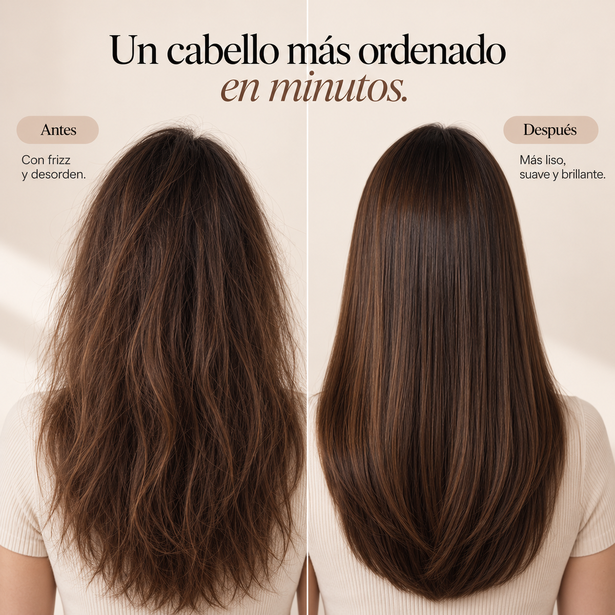 Peine Anti-Frizz Portátil Recargable