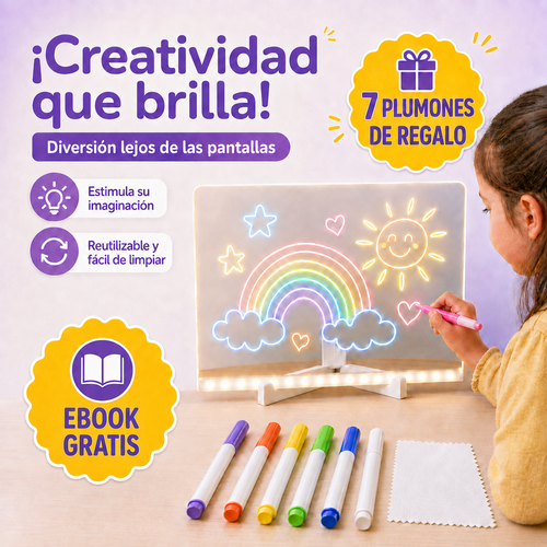 Pizarra LED Mágica para Dibujar